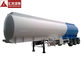 11900x2500x3800 Tanker Truck Trailer , Diesel Fuel Tank Trailer Anti - Wave Clapboards