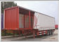Flatbed Baseplate Curtain Side Trailer 6 Channels Braking High Fixity
