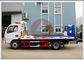 Hydraulic Ramp Roll Off Tow Truck , Dongfeng Car Carrier Tow Truck Diesel Engine