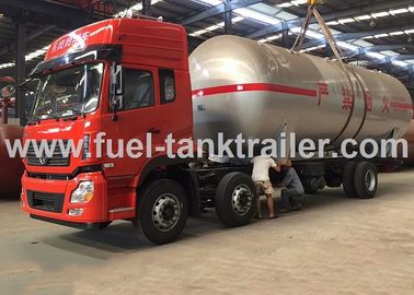 Water Cooled Red Color 6x4 Lpg Tanker Trailer 2.22MPa Hydrostatic Pressure