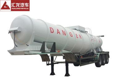 98% Sulfuric Acid Chemical Tank Trailer 21000L 11800x2500x3000mm Special Design V Beam