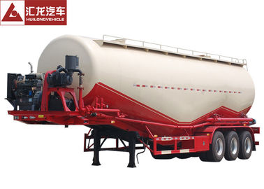 28000kgs Dry Bulk Trailer Pressure Resistant ,  Cement Tanker Trailer Superior Balanced