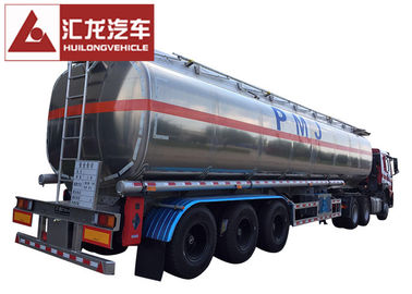 50000 L 5 Compartments Aluminum Fuel Tank Trailer Large Carrying Capacity