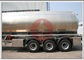 Less Tare Weight Aluminum Fuel Oil Tank Trailer , Fuel Tanker Semi Trailer