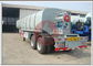 Bitumen Liquid Tank Trailers , Bulk Chemical Tanks With Burner Heating System