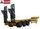 3 Axles Low Boy Trailer Low Loader Trailer Construction Equipment Transport
