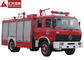 OEM Dry Powder Industrial Fire Truck Red Color 73kw Engine Power High Rated Flow